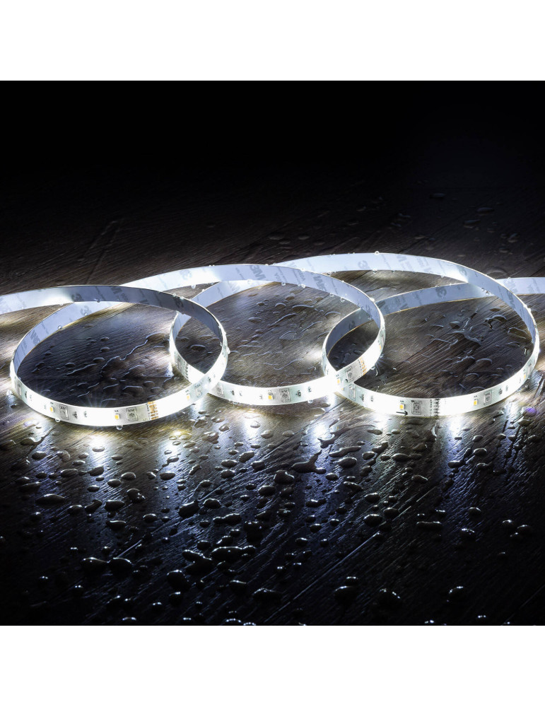 Kit Ruban LED WiFi 12V 72LED/m RGBWW 5m IP65 Coupe tous les 12.5cm