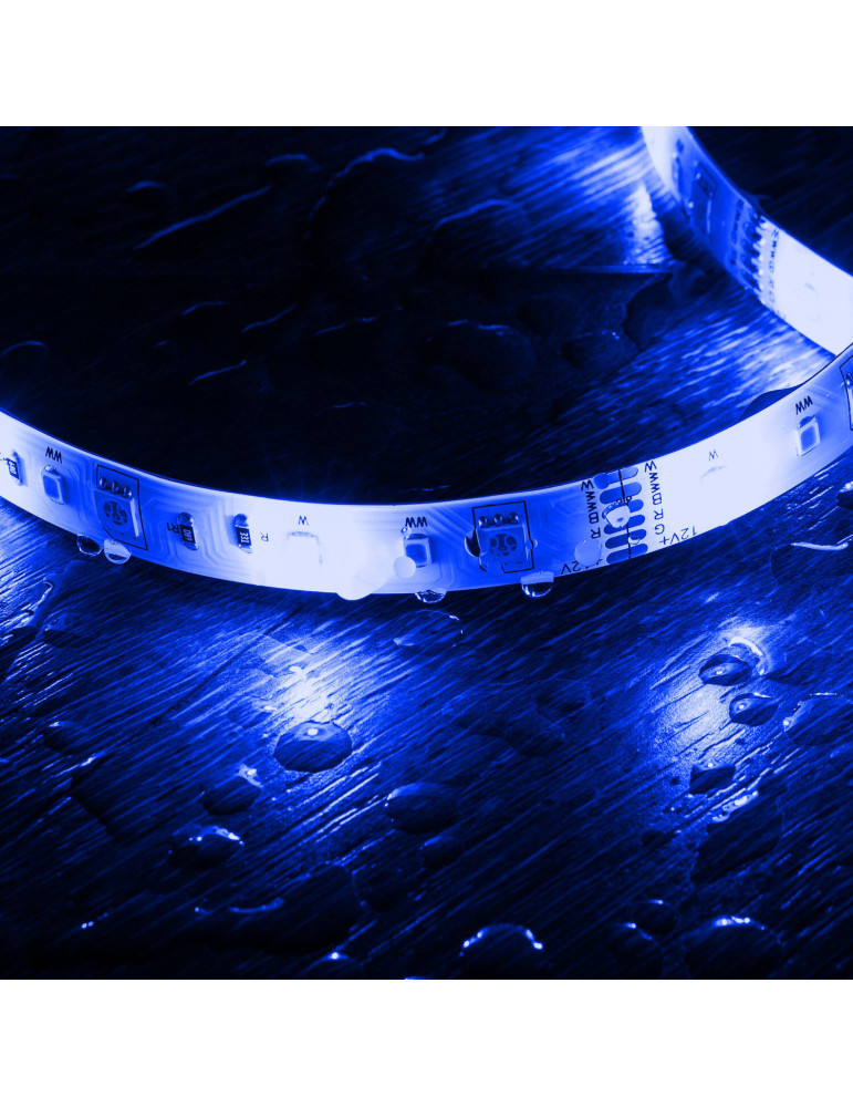 Kit Ruban LED WiFi 12V 72LED/m RGBWW 5m IP65 Coupe tous les 12.5cm