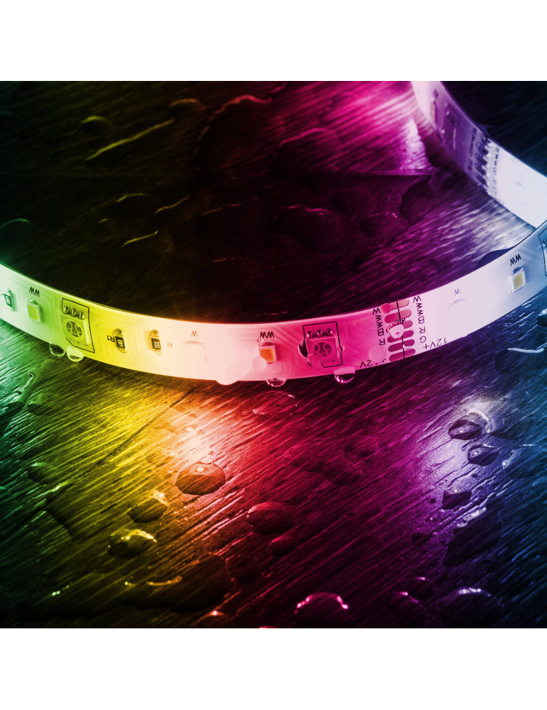 Kit Ruban LED WiFi 12V 72LED/m RGBWW 5m IP65 Coupe tous les 12.5cm