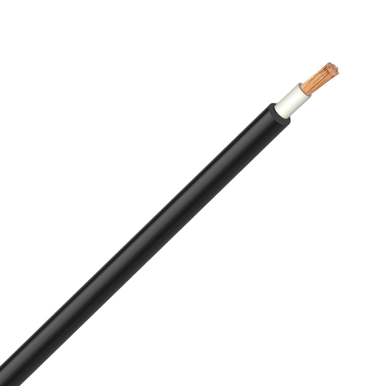 Câble Solaire 6mm² PV ZZ-F Noir Noir