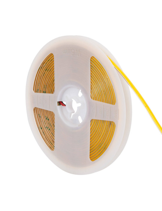 Ruban LED COB 24V DC 385 LED/m 5m IP20 CRI90 Super étroit Largeur 5mm Coupe tous les 4cm