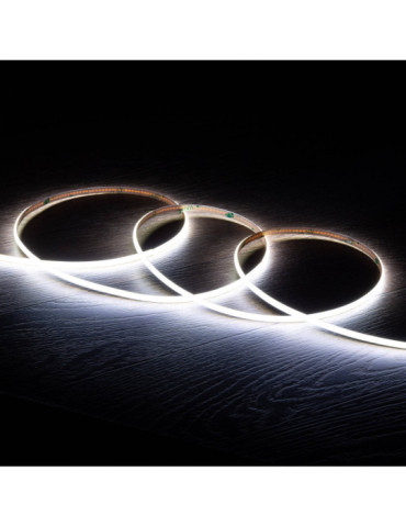 Ruban LED COB 24V DC 385 LED/m 5m IP20 CRI90 Super étroit Largeur 5mm Coupe tous les 4cm