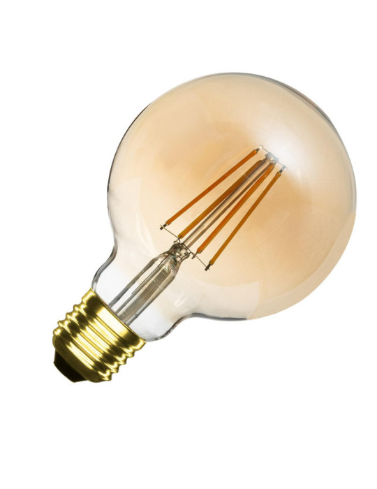 Ampoule LED Filament E27 6W 600 lm Dimmable G95 Gold Ampoule LED Filament E27 6W 600 lm Dimmable G95 Gold