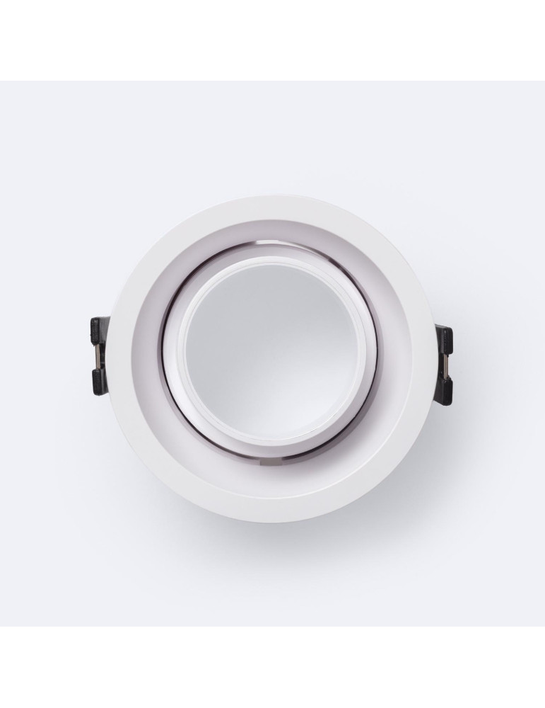 Collerette Downlight Conique Orientable Faible UGR pour Ampoule LED GU10 / GU5.3 Coupe Ø75 mm Suefix