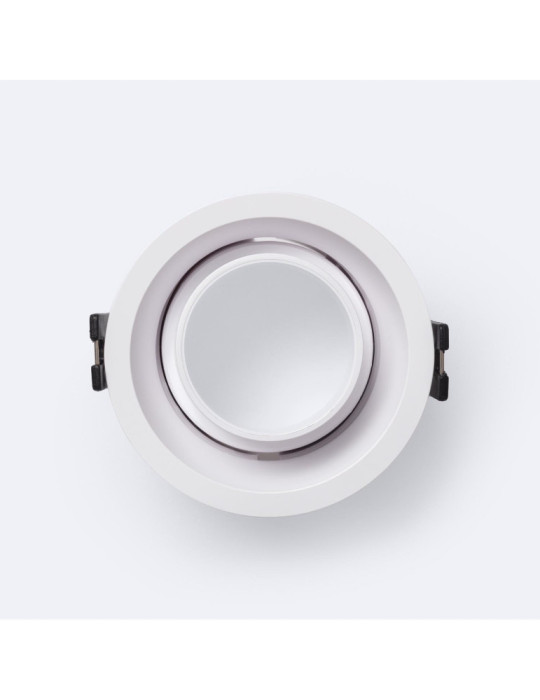 Collerette Downlight Conique Orientable Faible UGR pour Ampoule LED GU10 / GU5.3 Coupe Ø75 mm Suefix