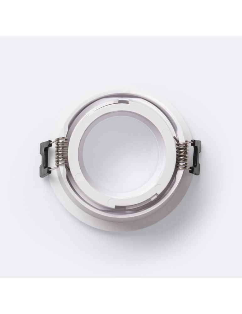 Collerette Downlight Conique Orientable Faible UGR pour Ampoule LED GU10 / GU5.3 Coupe Ø75 mm Suefix