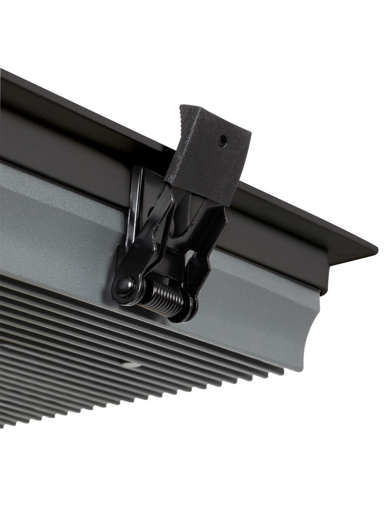 Downlight LED 15W Carré SAMSUNG Aero 130 lm/W Microprismatique LIFUD Coupe 135x135 mm Noir