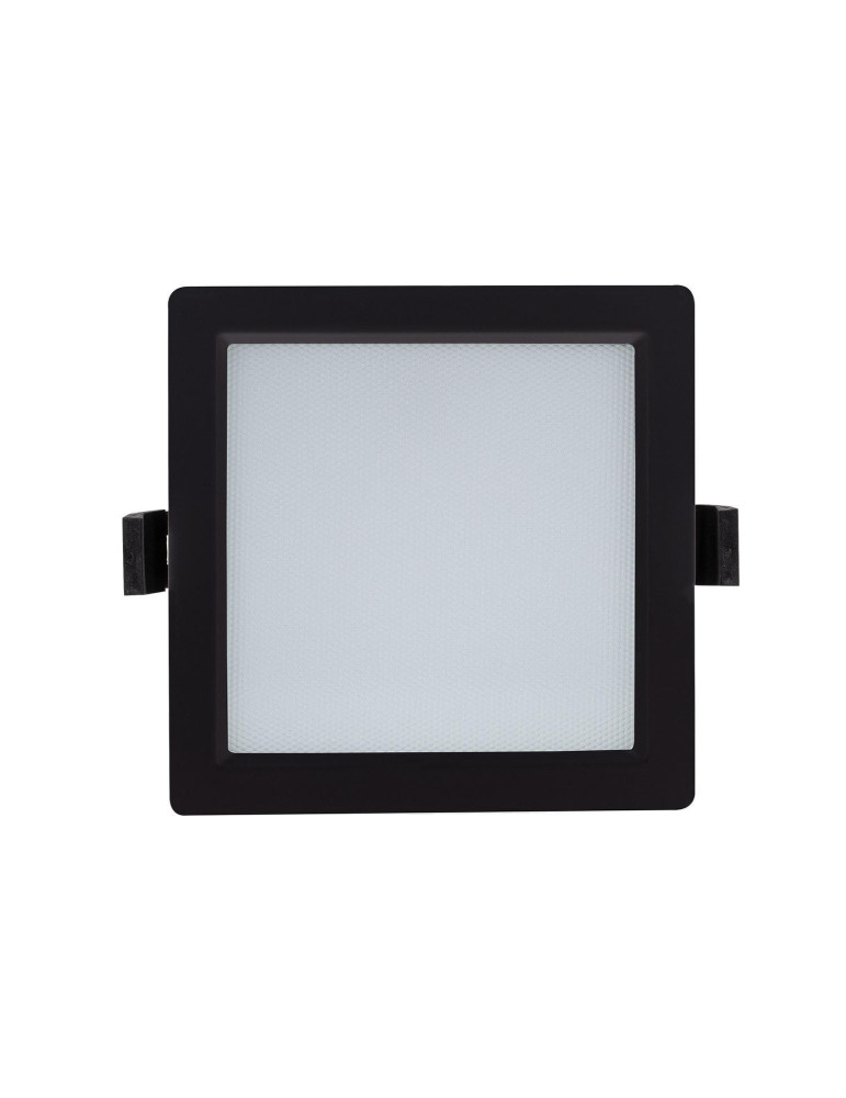 Downlight LED 15W Carré SAMSUNG Aero 130 lm/W Microprismatique LIFUD Coupe 135x135 mm Noir