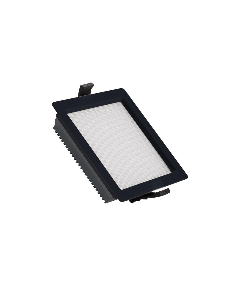 Downlight LED 15W Carré SAMSUNG Aero 130 lm/W Microprismatique LIFUD Coupe 135x135 mm Noir