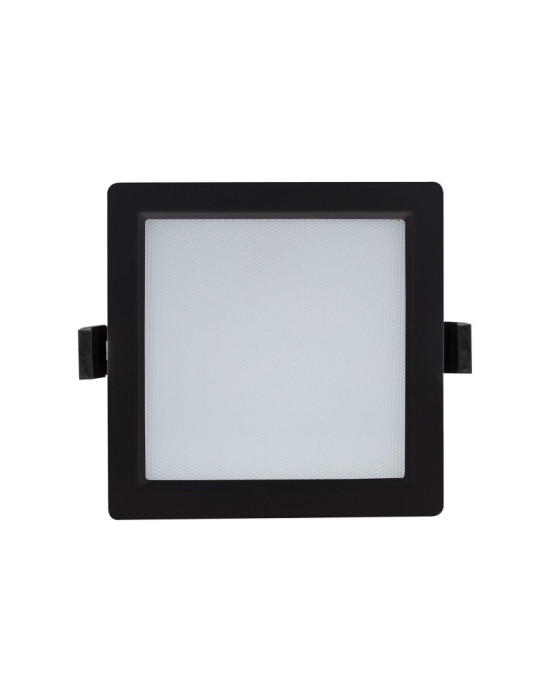 Downlight LED 15W Carré SAMSUNG Aero 130 lm/W Microprismatique LIFUD Coupe 135x135 mm Noir