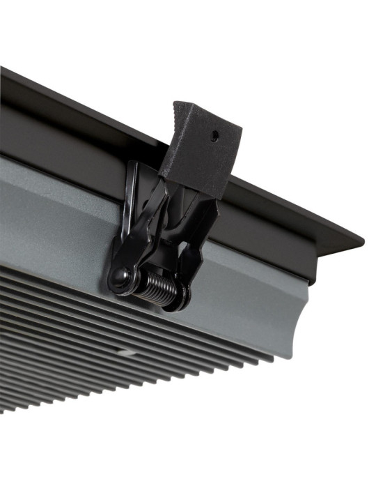 Downlight LED 15W Carré SAMSUNG Aero 130 lm/W Microprismatique LIFUD Coupe 135x135 mm Noir