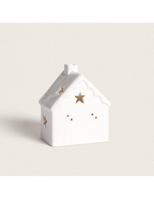 Maisonnette de Noël LED Céramique à Piles Bianca