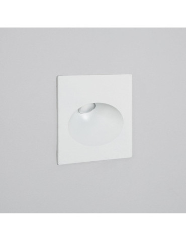 Balise Extérieure Murale LED Encastrable 3W Carrée Coney Blanche