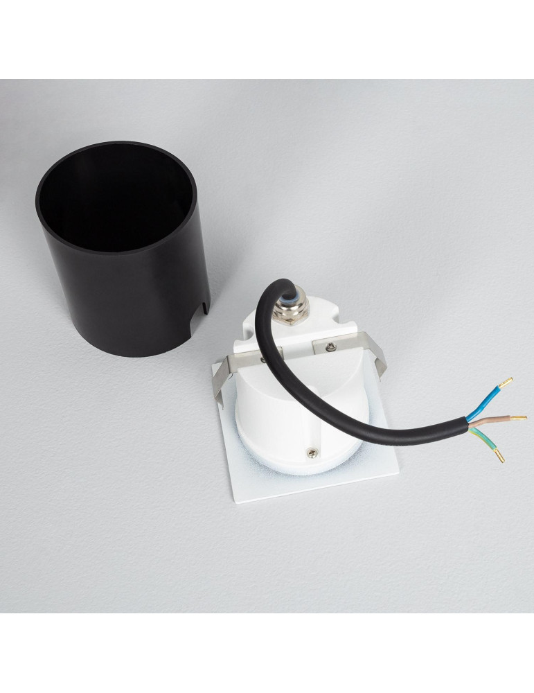 Balise Extérieure Murale LED Encastrable 3W Carrée Coney Blanche