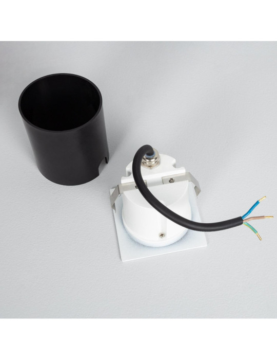 Balise Extérieure Murale LED Encastrable 3W Carrée Coney Blanche