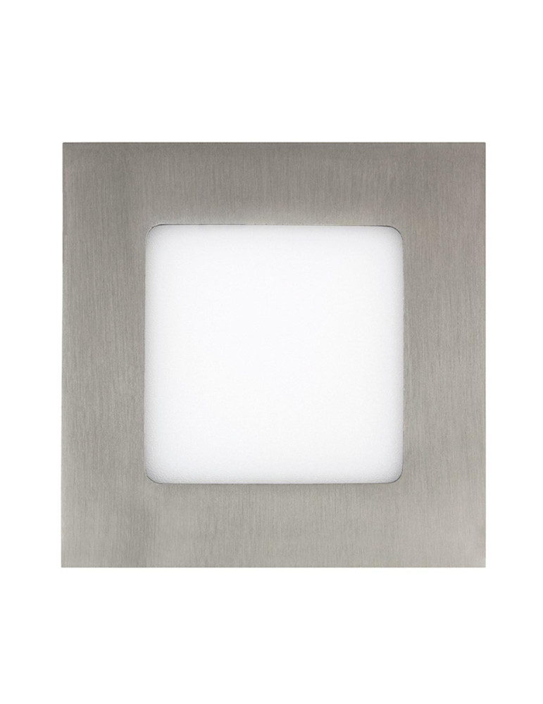 Dalle LED 6W Carrée Extra-Plate Coupe 105x105 mm Argentée