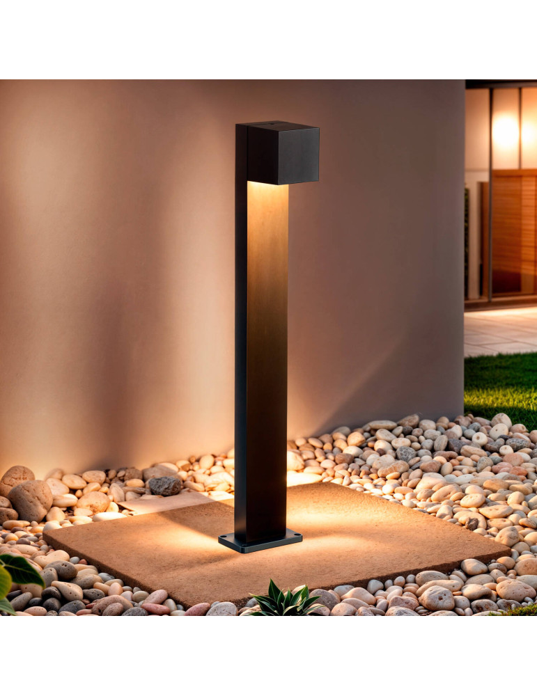 Balise LED Extérieure 10W Aluminium en Saillie sur Pied 80cm Iridix