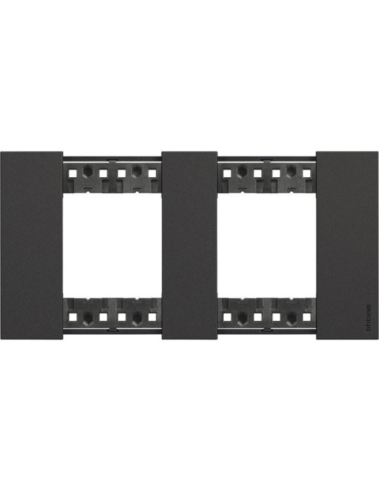 Platine de Finition 2 x 2 Modules BTicino Living Now KA4802M2K_