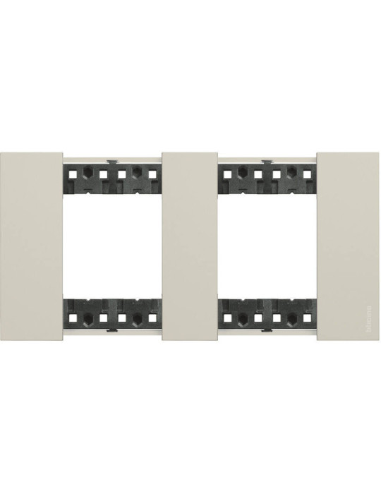 Platine de Finition 2 x 2 Modules BTicino Living Now KA4802M2K_