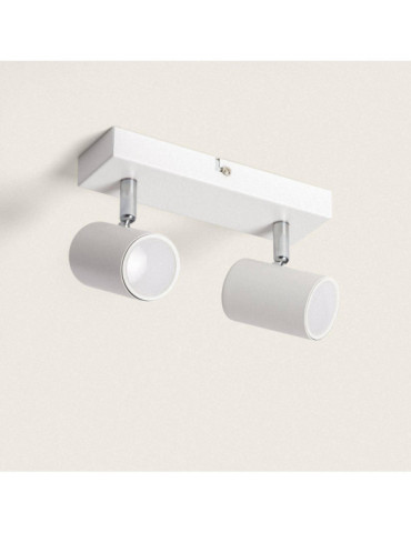 Plafonnier Orientable Métal 2 Spots Wuedy