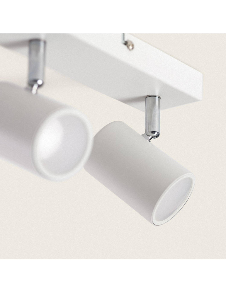 Plafonnier Orientable Métal 2 Spots Wuedy