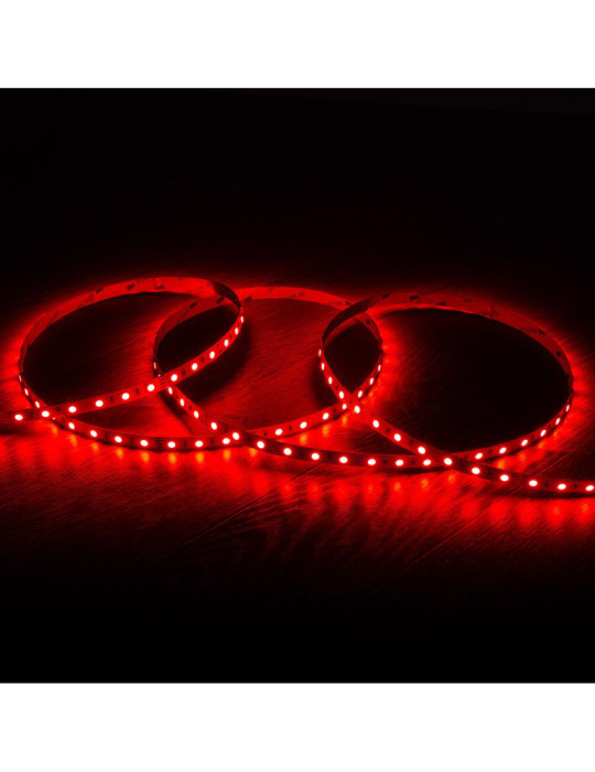 Ruban LED RGB 24V DC SMD5050 60LED/m 5m IP20 Largeur 10mm Coupe 10cm