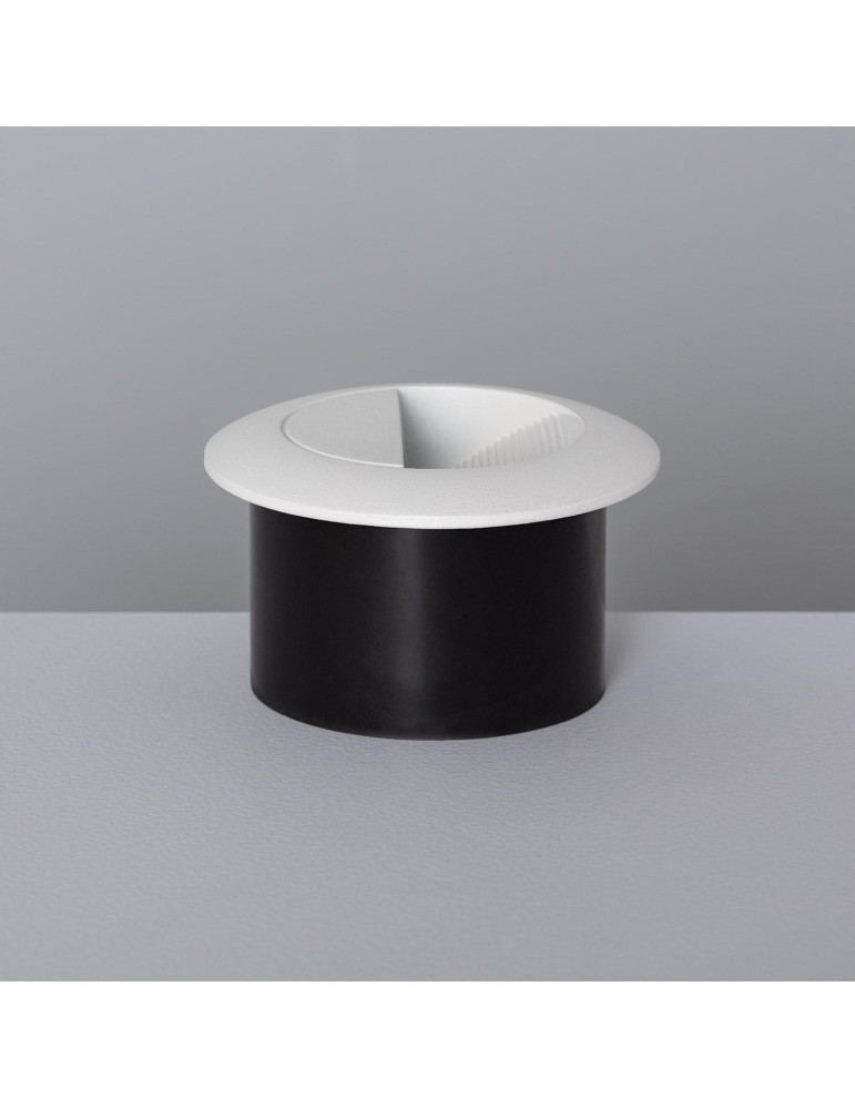 Balise Murale LED Extérieur 3W Aluminium Ronde Wabi Blanche