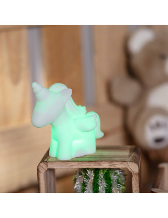 Veilleuse de Nuit LED RGB Chevet Kids Licorne