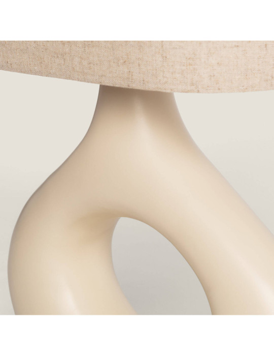 Lampe à Poser Résine et Tissu Cadence