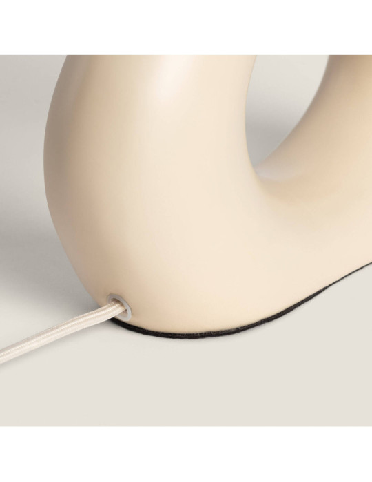 Lampe à Poser Résine et Tissu Cadence