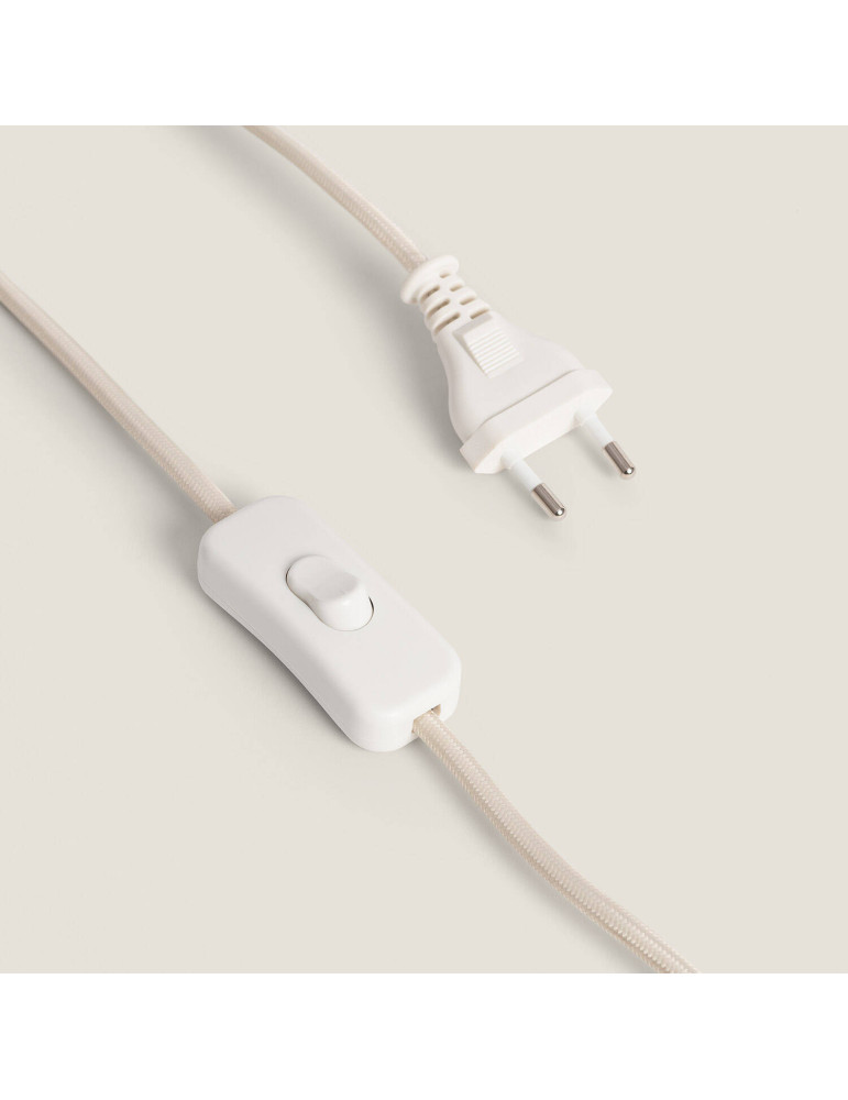 Lampe à Poser Résine et Tissu Cadence