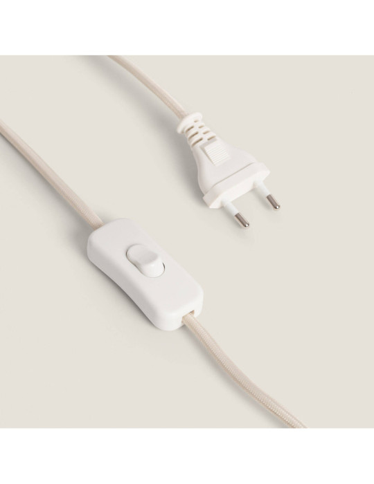 Lampe à Poser Résine et Tissu Cadence