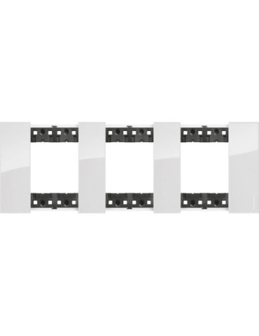 Platine de Finition 2 x 3 Modules Kristall BTicino Living Now KA4802M3D_