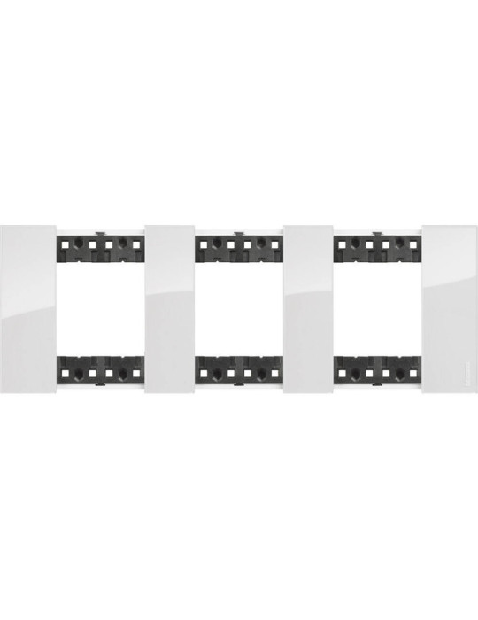 Platine de Finition 2 x 3 Modules Kristall BTicino Living Now KA4802M3D_