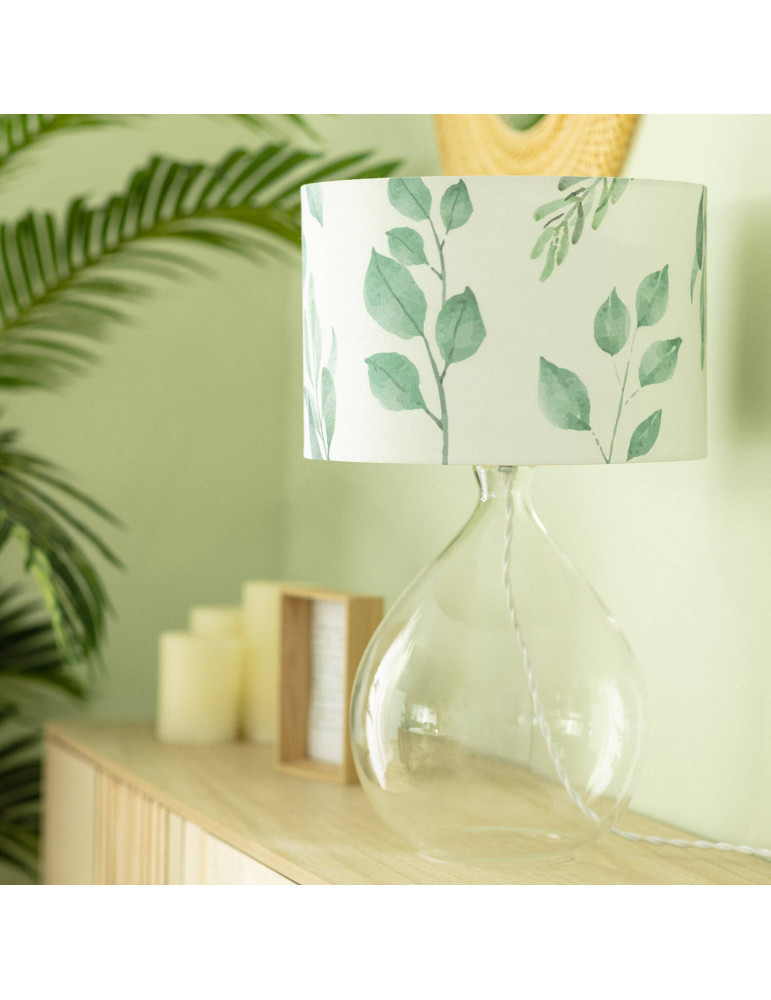 Lampe à Poser Textile et Verre Verdy