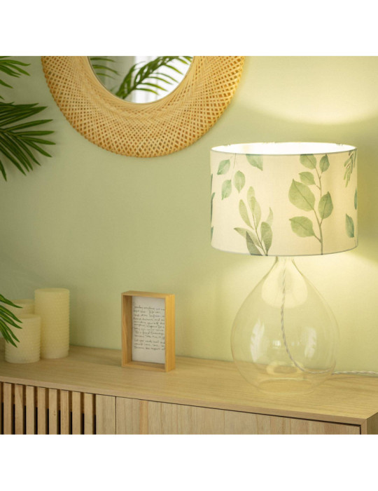 Lampe à Poser Textile et Verre Verdy