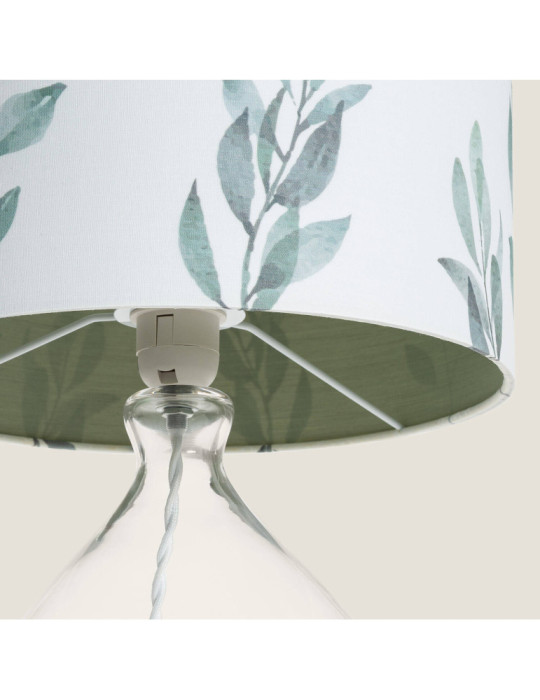 Lampe à Poser Textile et Verre Verdy