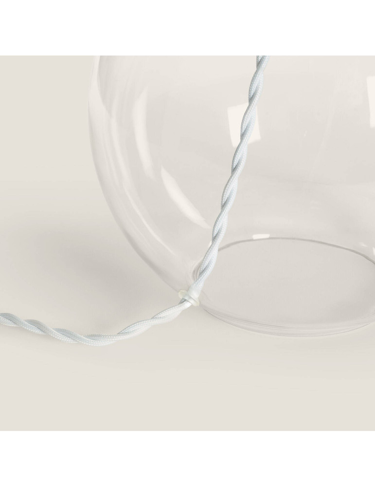 Lampe à Poser Textile et Verre Verdy