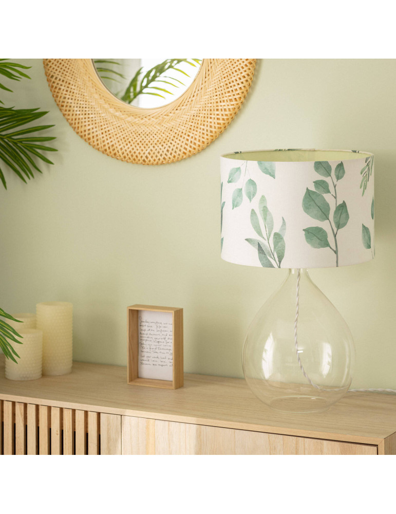Lampe à Poser Textile et Verre Verdy