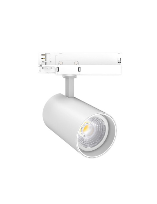 Spot LED sur Rail Triphasé 30W Fasano Dimmable DALI Blanc