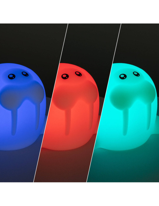 Veilleuse LED Morse RGB en Silicone IP67
