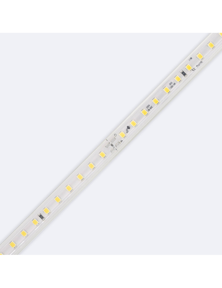 Ruban LED 220V SMD2835 120LED/m IP65 Largeur 12mm Coupe 20cm Monochrome
