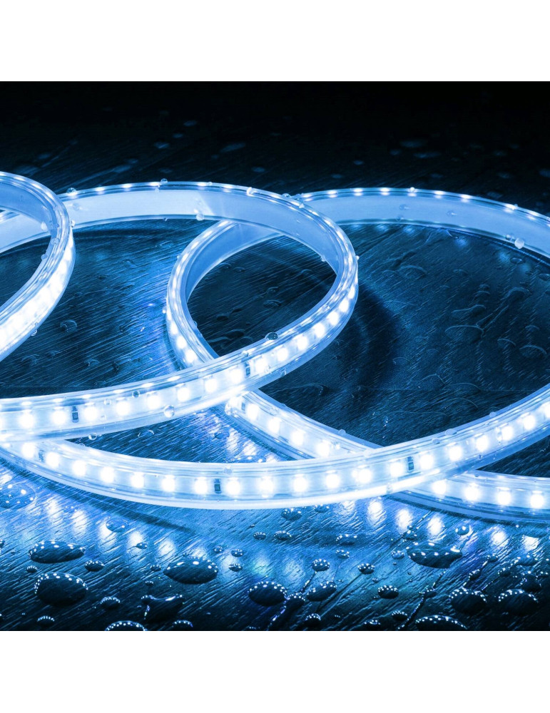 Ruban LED 220V SMD2835 120LED/m IP65 Largeur 12mm Coupe 20cm Monochrome