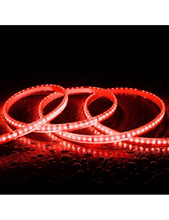 Ruban LED 220V SMD2835 120LED/m IP65 Largeur 12mm Coupe 20cm Monochrome