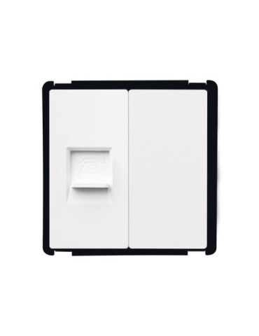 Prise Téléphone + Obturateur Modern