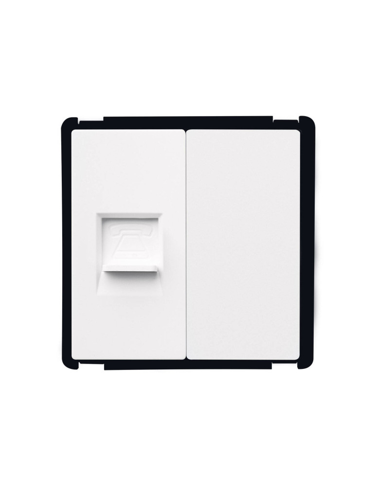 Prise Téléphone + Obturateur Modern