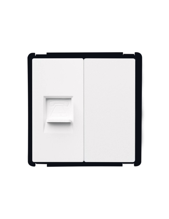 Prise Téléphone + Obturateur Modern