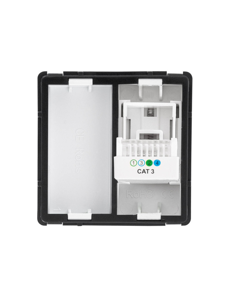 Prise Téléphone + Obturateur Modern