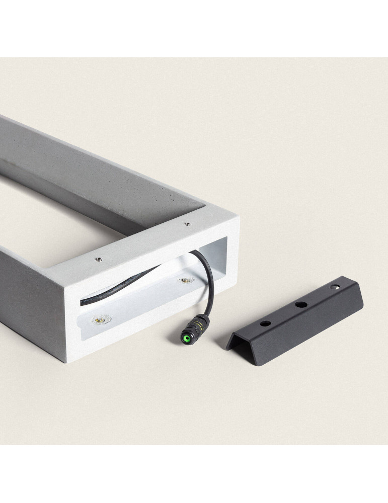 Balise Extérieure LED Dimmable 8W Ciment Arvene 65 cm