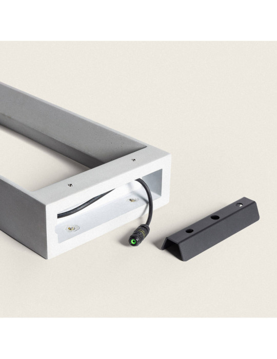 Balise Extérieure LED Dimmable 8W Ciment Arvene 65 cm